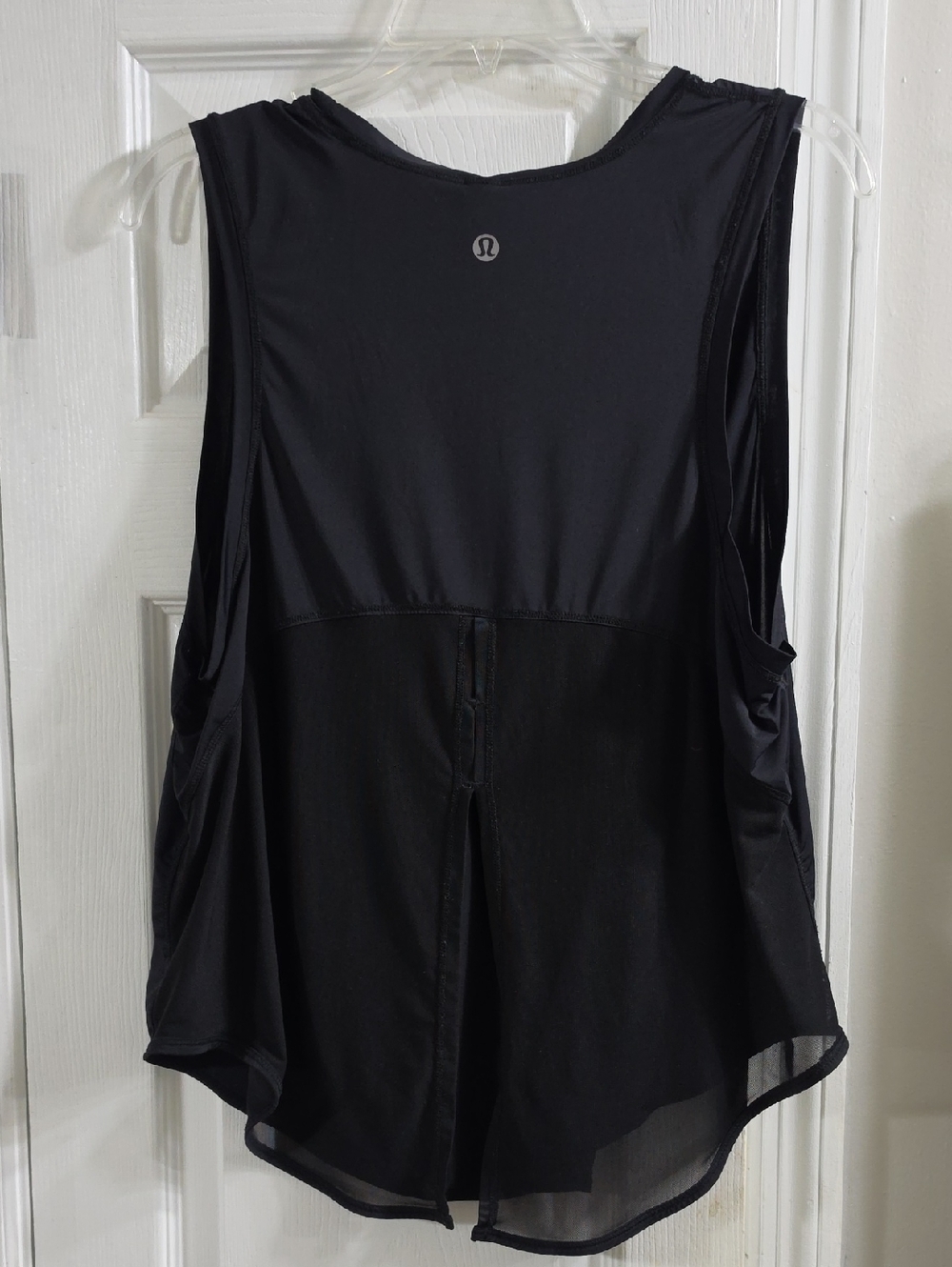 ​Lululemon Sculpt Tank Top Black Mesh Keyhole Back Workout Size 12🏃‍♀️✨